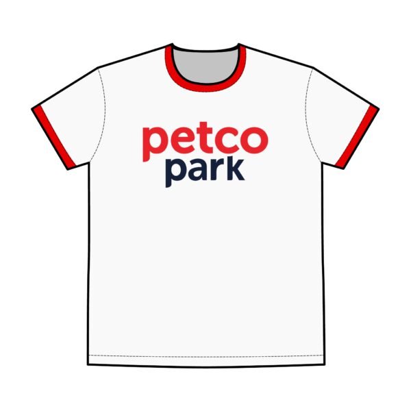 San Diego Padres Petco Park Men's Staple Ringer Tee - Image 3