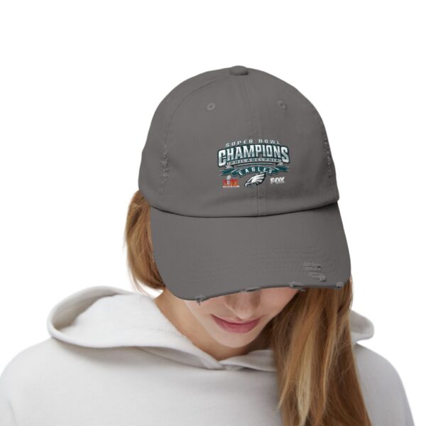 Philadelphia Eagles Super Bowl LIX Champions Unisex Distressed Cap - Image 16