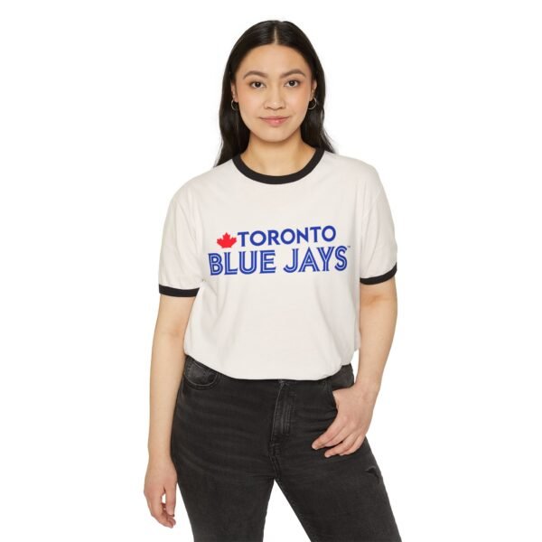 Toronto Blue Jays Unisex Cotton Ringer T-Shirt - Image 3