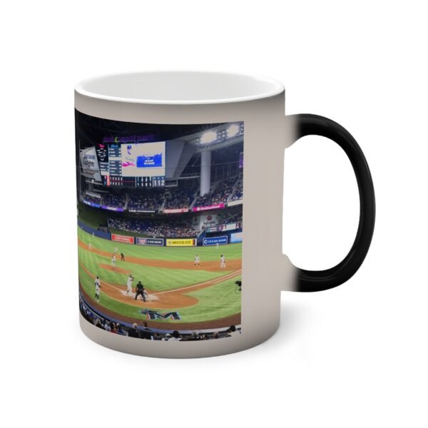 Miami Marlins loanDepot park Color-Changing Mug, 11oz - Image 3