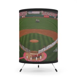 St. Louis Cardinals Busch Stadium Tripod Lamp with High-Res Printed Shade, USCA plug