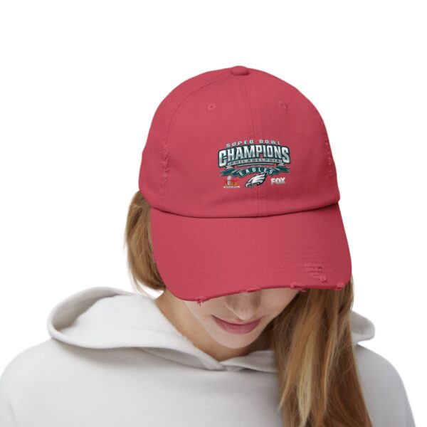 Philadelphia Eagles Super Bowl LIX Champions Unisex Distressed Cap - Image 28