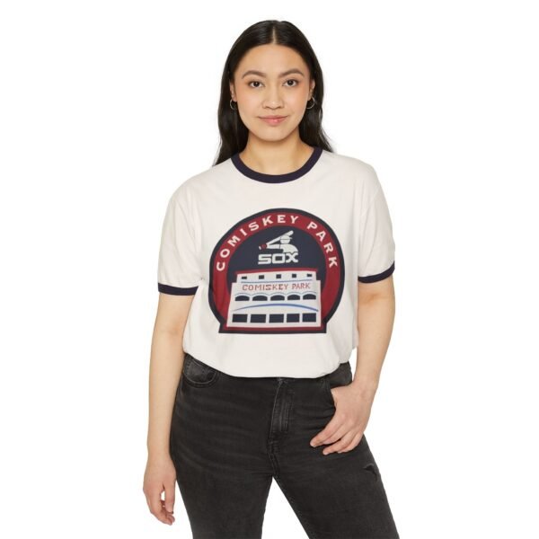Chicago White Sox Comiskey Park Unisex Cotton Ringer T-Shirt - Image 15