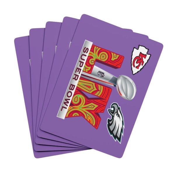 Eagles vs Chiefs 2025 Super Bowl LIX Poker Playing Cards for Game Night