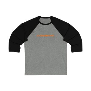 Oklahoma State Cowboys Unisex 34 Sleeve Baseball Tee