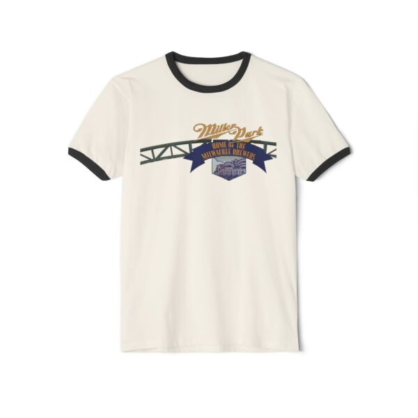Milwaukee Brewers Miller Field Unisex Cotton Ringer T-Shirt - Image 9