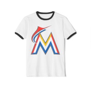 Miami Marlins Unisex Cotton Ringer T-Shirt