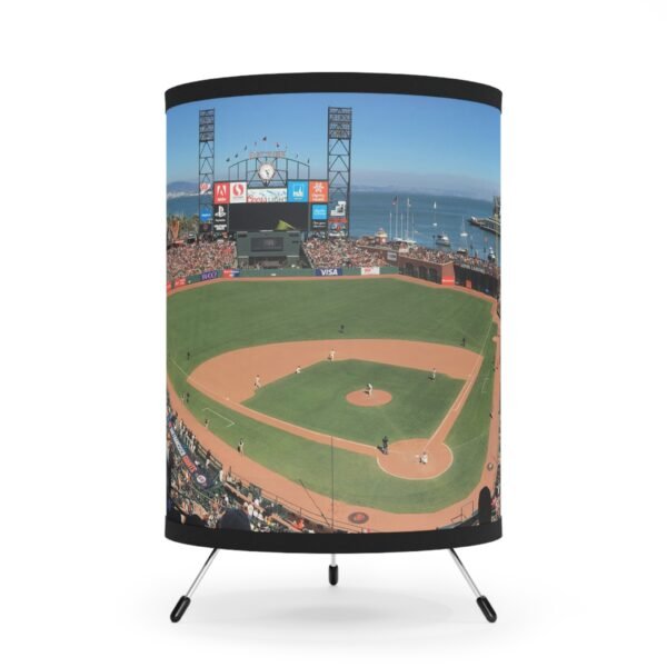 San Francisco Giants Oracle Park Tripod Lamp with High-Res Printed Shade, USCA plug