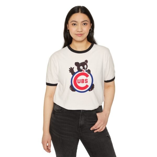 Chicago Cubs Unisex Cotton Ringer T-Shirt - Image 7