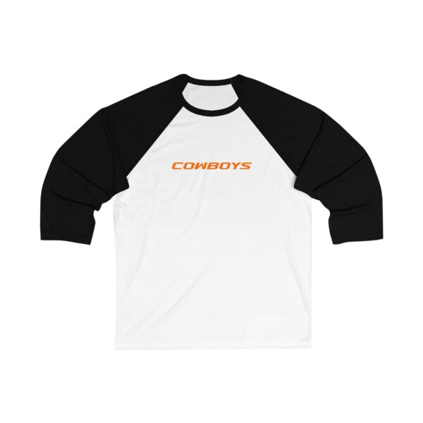 Oklahoma State Cowboys Unisex 34 Sleeve Baseball Tee - Image 3