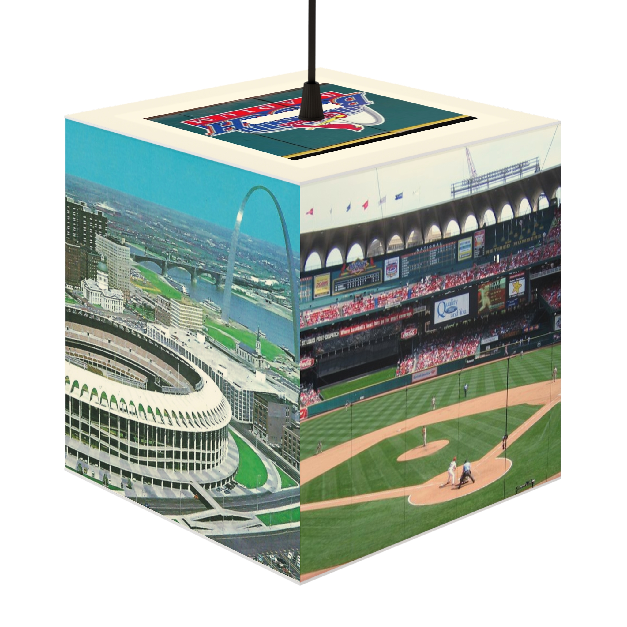 St. Louis Cardinals Busch Stadium Light Cube Lamp - Image 2