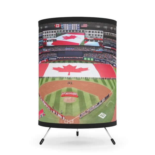 Toronto Blue Jays Rogers Centre Tripod Lamp with High-Res Printed Shade, USCA plug