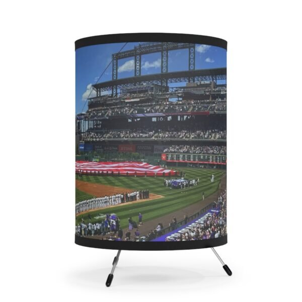 Colorado Rockies Coors Field Tripod Lamp with High-Res Printed Shade, USCA plug - Image 4