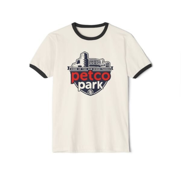 San Diego Padres Petco Park Unisex Cotton Ringer T-Shirt - Image 5