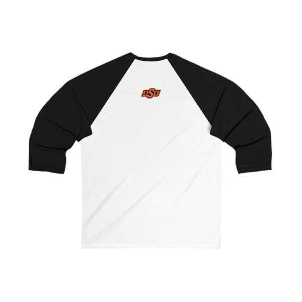 Oklahoma State Cowboys Unisex 34 Sleeve Baseball Tee - Image 2