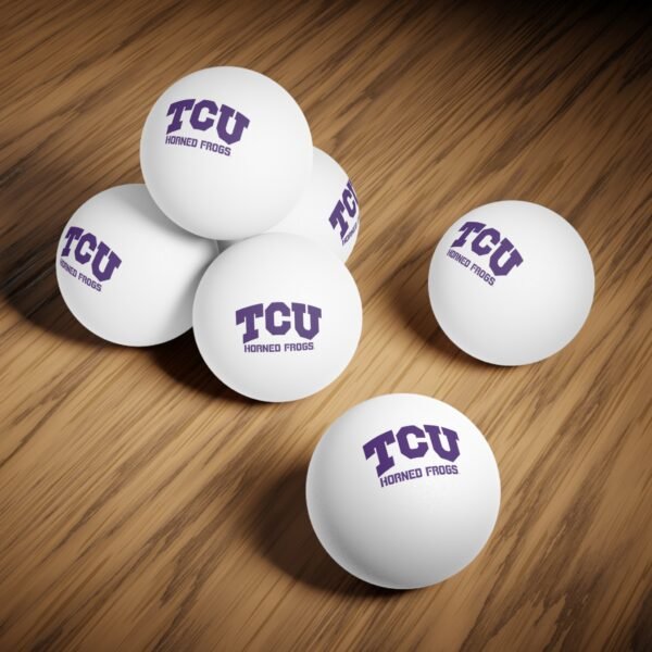 TCU Horned Frogs Ping Pong Balls, 6 pcs - Image 8