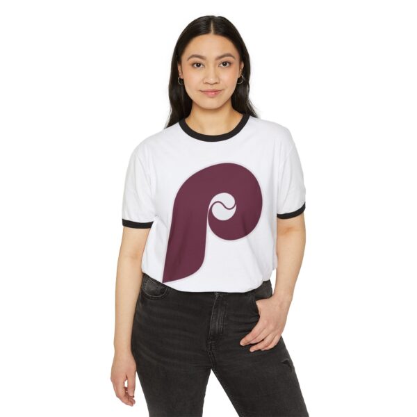 Philadelphia Phillies Unisex Cotton Ringer T-Shirt - Image 3