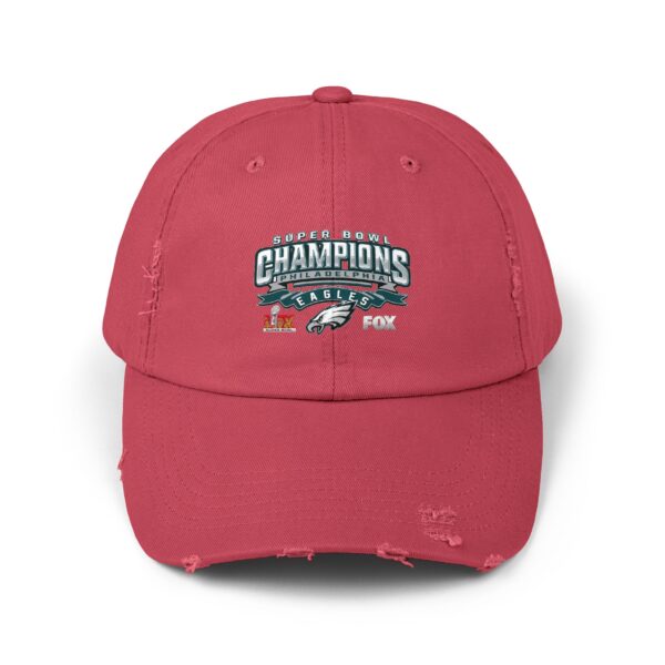 Philadelphia Eagles Super Bowl LIX Champions Unisex Distressed Cap - Image 25