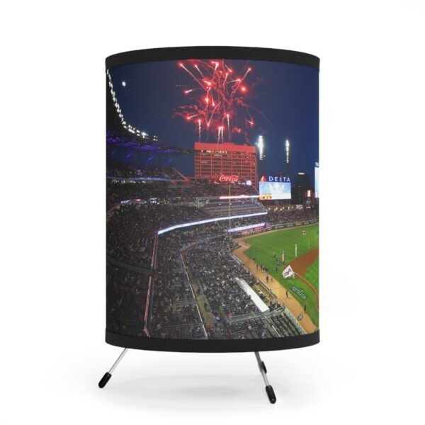 Atlanta Braves Truist Park Tripod Lamp with High-Res Printed Shade, USCA plug - Image 2