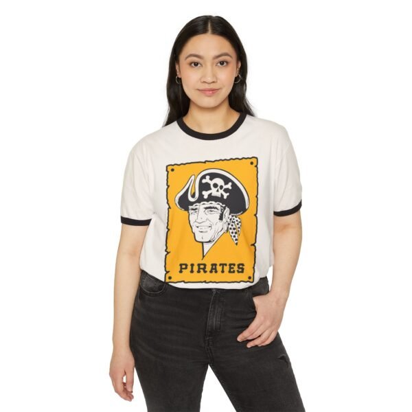 Pittsburgh Pirates Unisex Cotton Ringer T-Shirt - Image 3