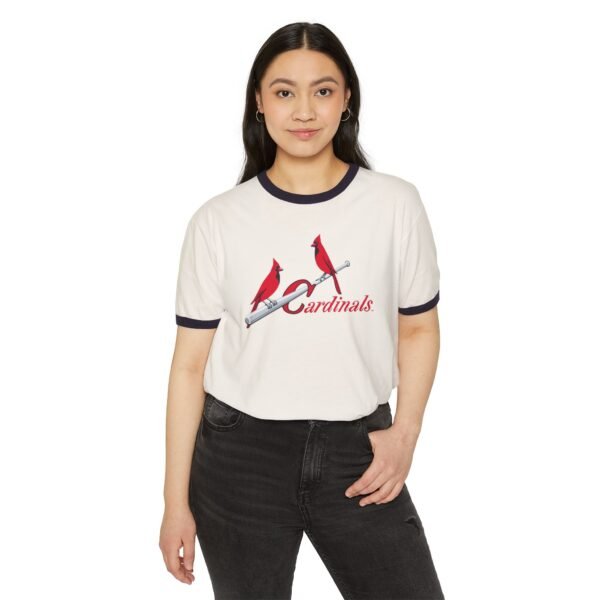 St. Louis Cardinals Unisex Cotton Ringer T-Shirt - Image 3