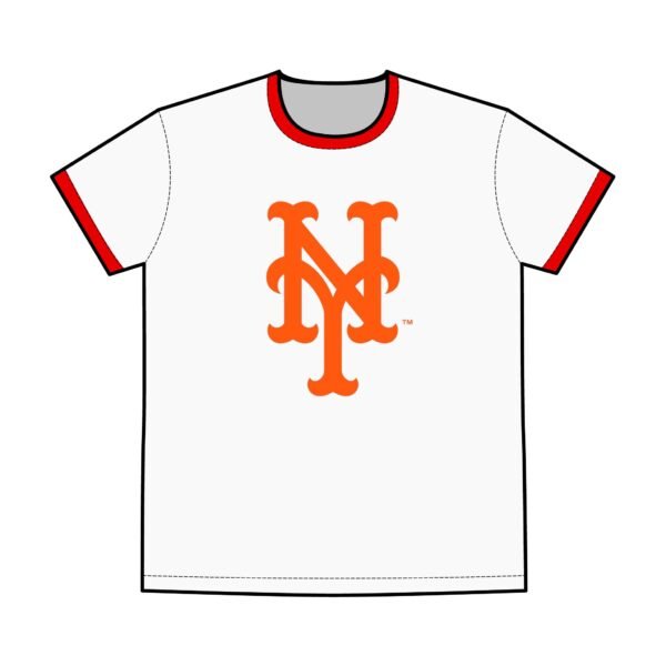 New York Mets Men's Staple Ringer Tee - Image 3