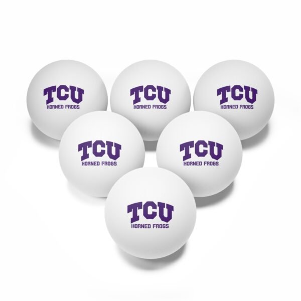TCU Horned Frogs Ping Pong Balls, 6 pcs - Image 6