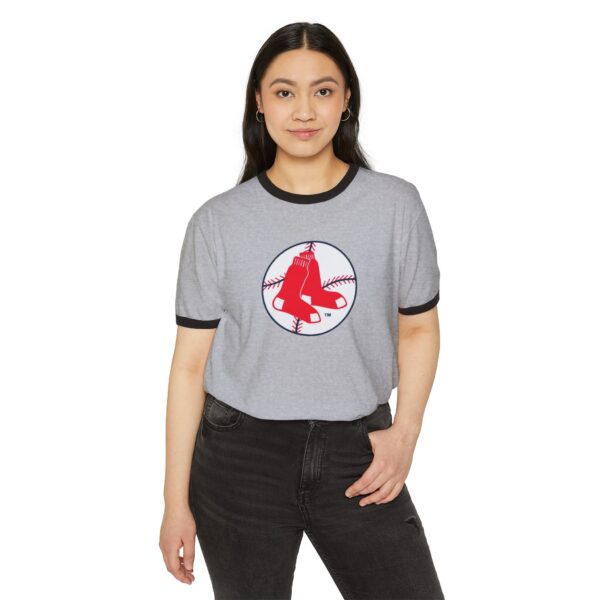Boston Red Sox Unisex Cotton Ringer T-Shirt - Image 3