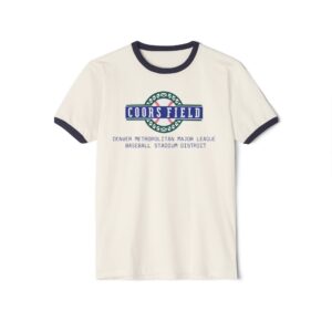 Colorado Rockies Coors Field Unisex Cotton Ringer T-Shirt