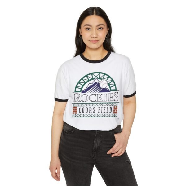 Colorado Rockies Coors Field Unisex Cotton Ringer T-Shirt - Image 11