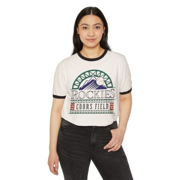 Colorado Rockies Coors Field Unisex Cotton Ringer T-Shirt - Image 7