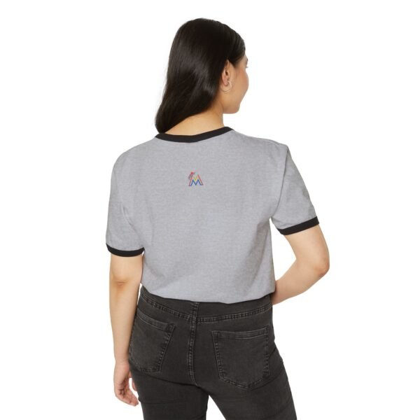 Miami Marlins Park Unisex Cotton Ringer T-Shirt - Image 4