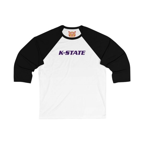 Kansas State Wildcats Unisex 34 Sleeve Baseball Tee
