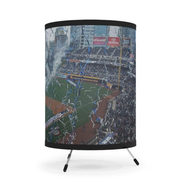 San Diego Padres Petco Park Tripod Lamp with High-Res Printed Shade, USCA plug - Image 4