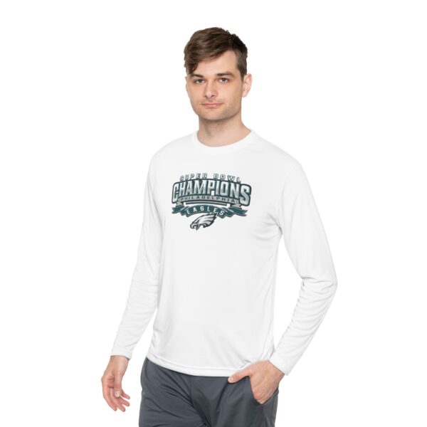 Philadelphia Eagles Super Bowl LIX Champions Unisex Lightweight Long Sleeve Tee - Image 3