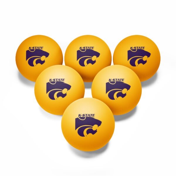 Kansas State Wildcats Ping Pong Balls, 6 pcs