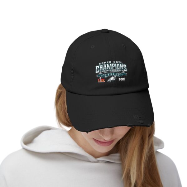 Philadelphia Eagles Super Bowl LIX Champions Unisex Distressed Cap - Image 32