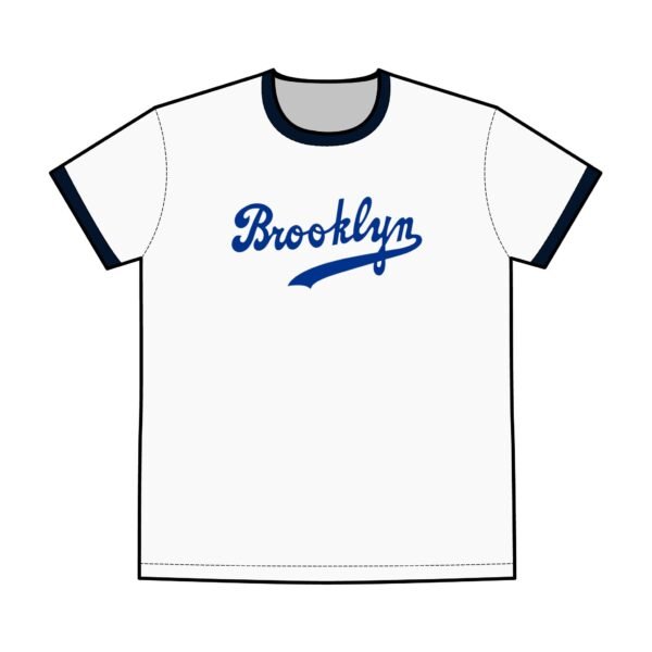 Brooklyn Dodgers Men's Staple Ringer Tee - Image 3