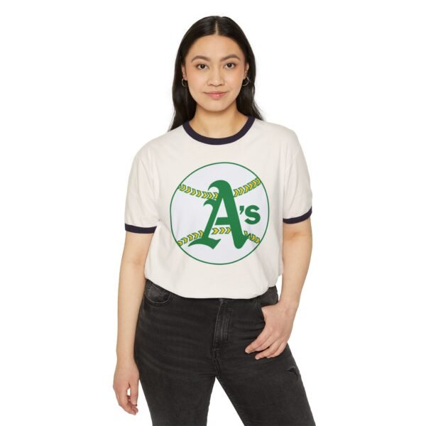 Athletics Unisex Cotton Ringer T-Shirt - Image 3