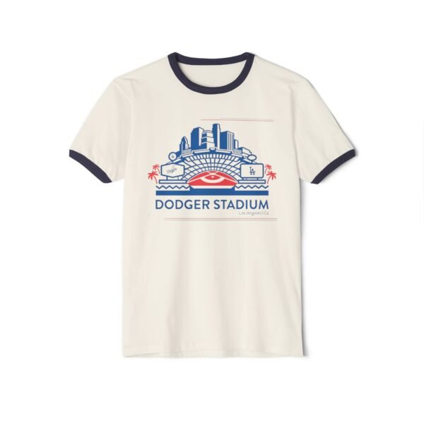 Los Angeles Dodger Stadium Unisex Cotton Ringer T-Shirt
