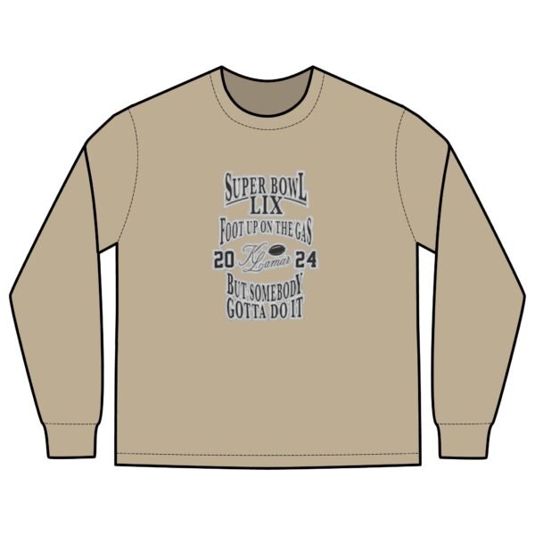 Kendrick Lamar 2025 Super Bowl LIX Halftime Show Men's Heavy Faded Long Sleeve Tee - Image 3