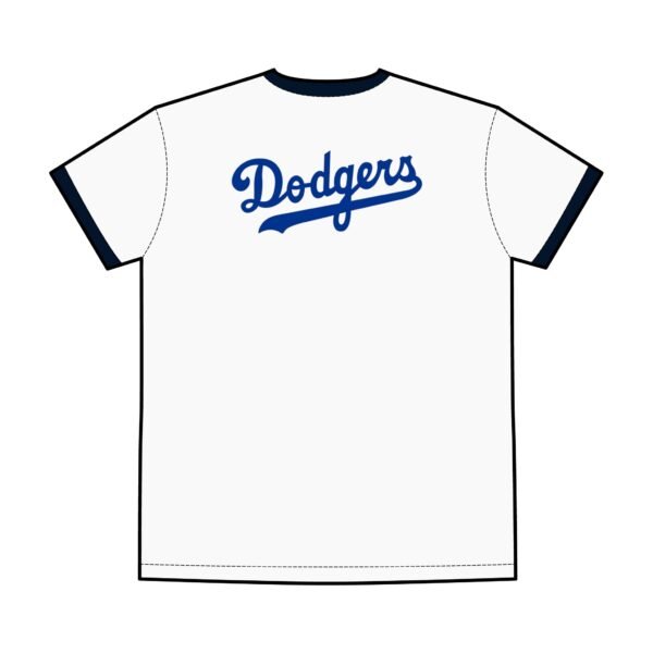 Brooklyn Dodgers Men's Staple Ringer Tee - Image 4