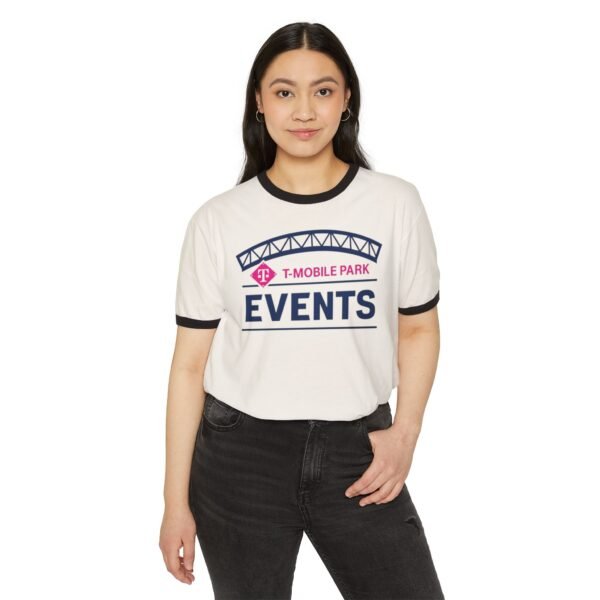 Seattle Mariners T-Mobile Park Unisex Cotton Ringer T-Shirt - Image 7