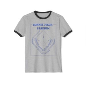 Philadelphia Shibe Park / Connie Mack Stadium Unisex Cotton Ringer T-Shirt