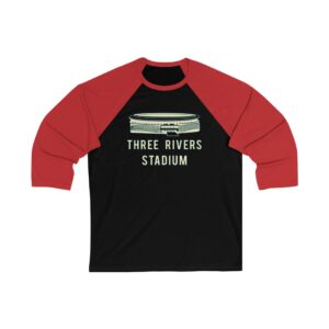 Pittsburgh Pirates Three Rivers Stadium Unisex 34 Sleeve Baseball Tee