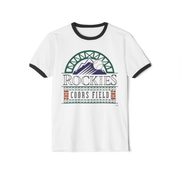 Colorado Rockies Coors Field Unisex Cotton Ringer T-Shirt - Image 9