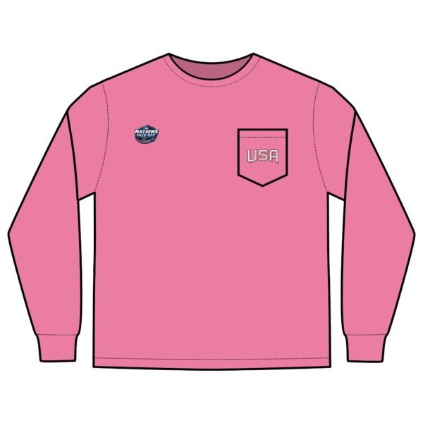 2025 4 Nations Face-Off USA Unisex Long Sleeve Pocket T-Shirt