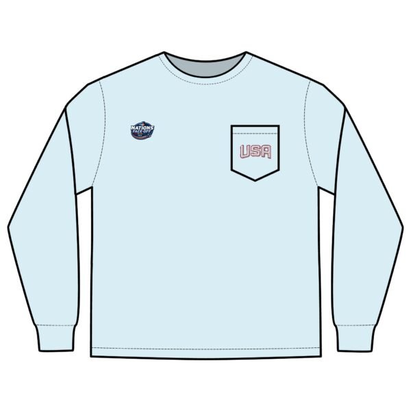 2025 4 Nations Face-Off USA Unisex Long Sleeve Pocket T-Shirt - Image 15
