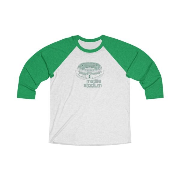 MetLife Stadium Unisex Tri-Blend 34 Raglan Tee - Image 3