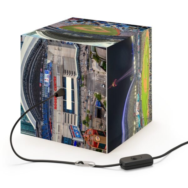 Toronto Blue Jays Rogers Centre Light Cube Lamp - Image 3